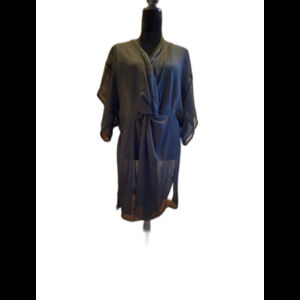 Time and Tru Womans Swimsuit Coverup Size XL Sheer Black  Summer Beach Vacation